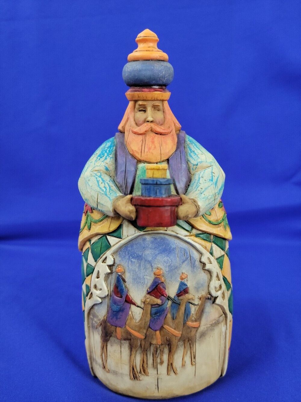 Jim Shore 2004 7" Wise Man King Nativity Replacement Holding Three Boxes
